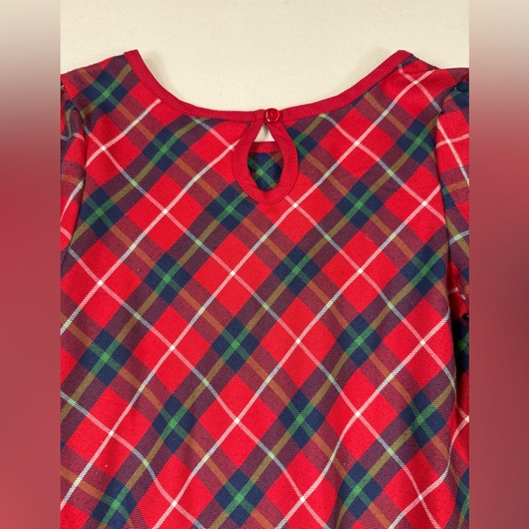 DISNEY‎ STORE Girls Plaid Mickey Minnie Ice Skating Christmas Nightgown 5-6 Cozy - Picture 11 of 12